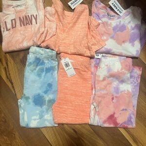 Old Navy 2T Girl Lot (3 long sleeves and 3 leggings)